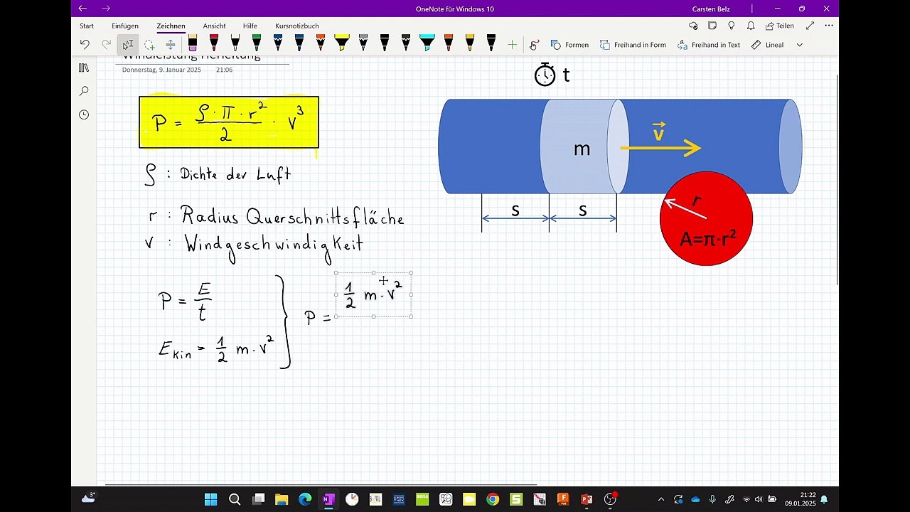 Windenergie und Leistung