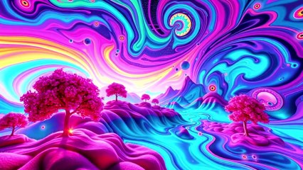 Psychedelic Dreamlike Feel And Vibe #psychedelictrance  #hallucination  #abstractart  #music