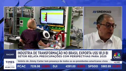 Indústria de transformação no Brasil exporta US$ 181,9 bi; presidente-executivo da Abimaq analisa