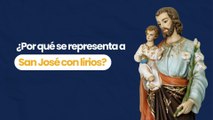 ¿Por qué se representa a san José con lirios?