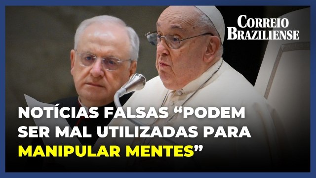 Papa alerta sobre IA e notícias falsas que visam a 'manipular consciências'