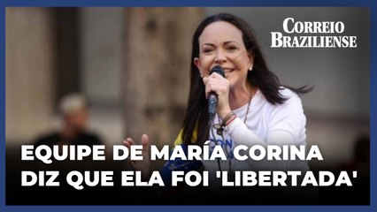 María Corina é solta após "ser obrigada a gravar vídeos", diz oposição