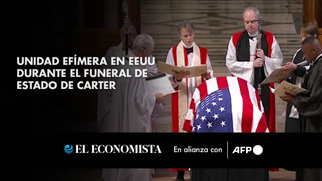 Unidad efímera en EEUU durante el funeral de Estado de Carter