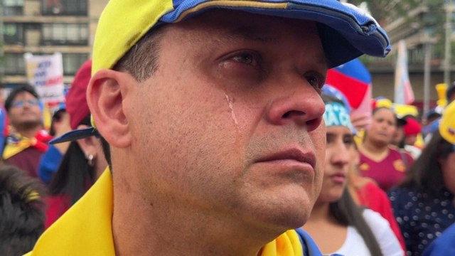 'Maduro out!': Venezuelans in Bogota, Lima gather to protest leader's third term
