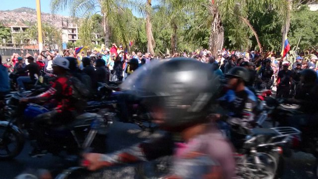 Caracas vive protestas a favor y en contra de Maduro antes de la toma de posesión de su tercer mandato