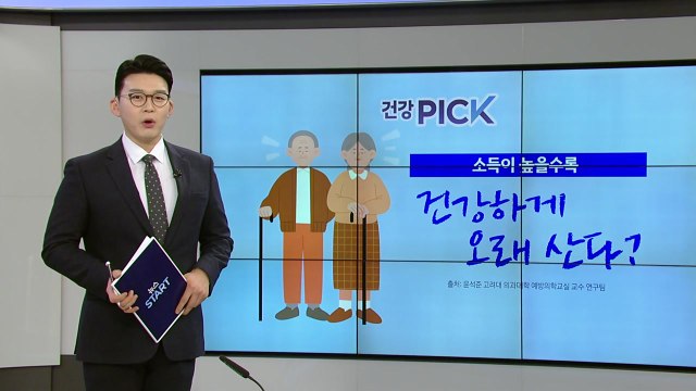 [건강PICK] 소득이 높을수록 건강하게 오래 산다? 불평등 해소 전략 마련해야 / YTN