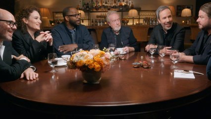 Brady Corbet, Coralie Fargeat, Denis Villeneuve, Edward Berger, RaMell Ross and Ridley Scott at the THR Director Roundtable | THR Video