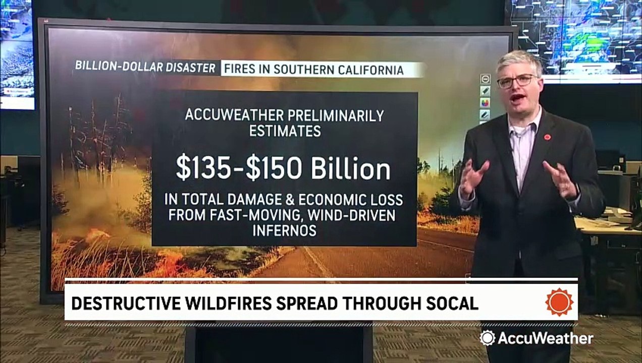 AccuWeather estimates more than $135 billion in economic damage from Los Angeles wildfires