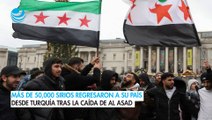 Más de 50,000 sirios regresaron a su país desde Turquía tras la caída de Al Asad