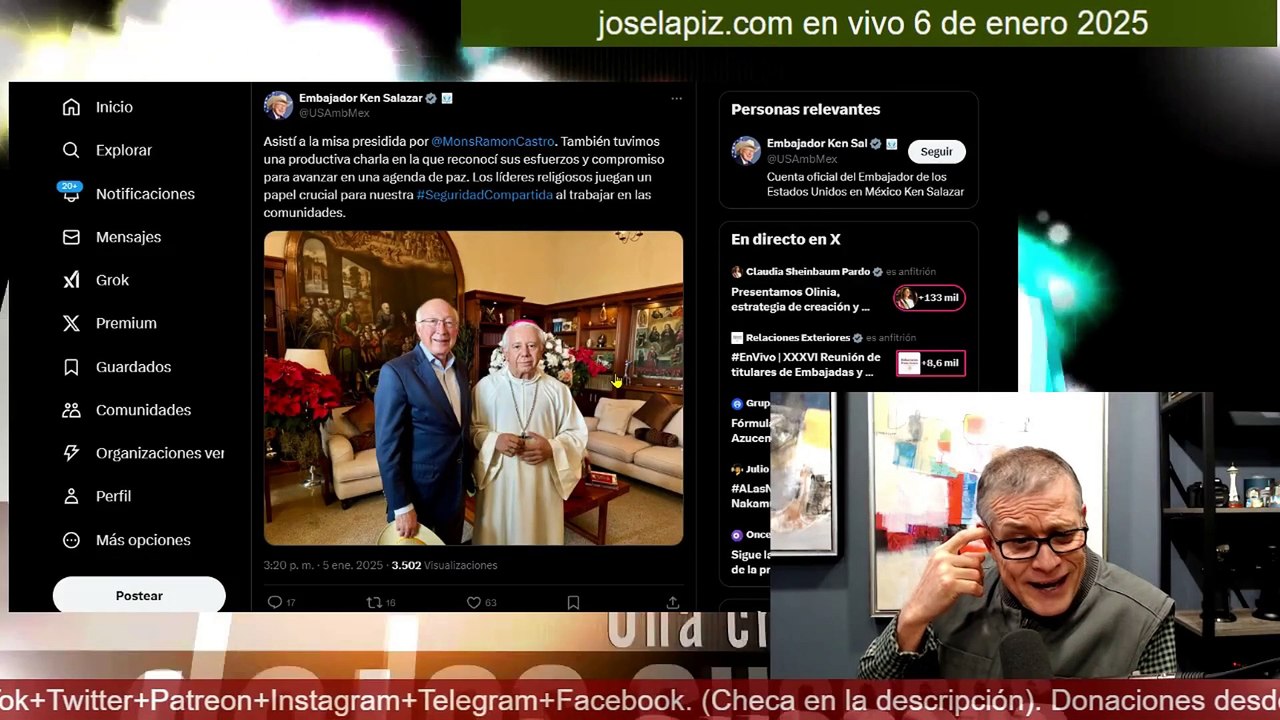 ¡Ken Salazar en misa! Estos son los socios de los obispos