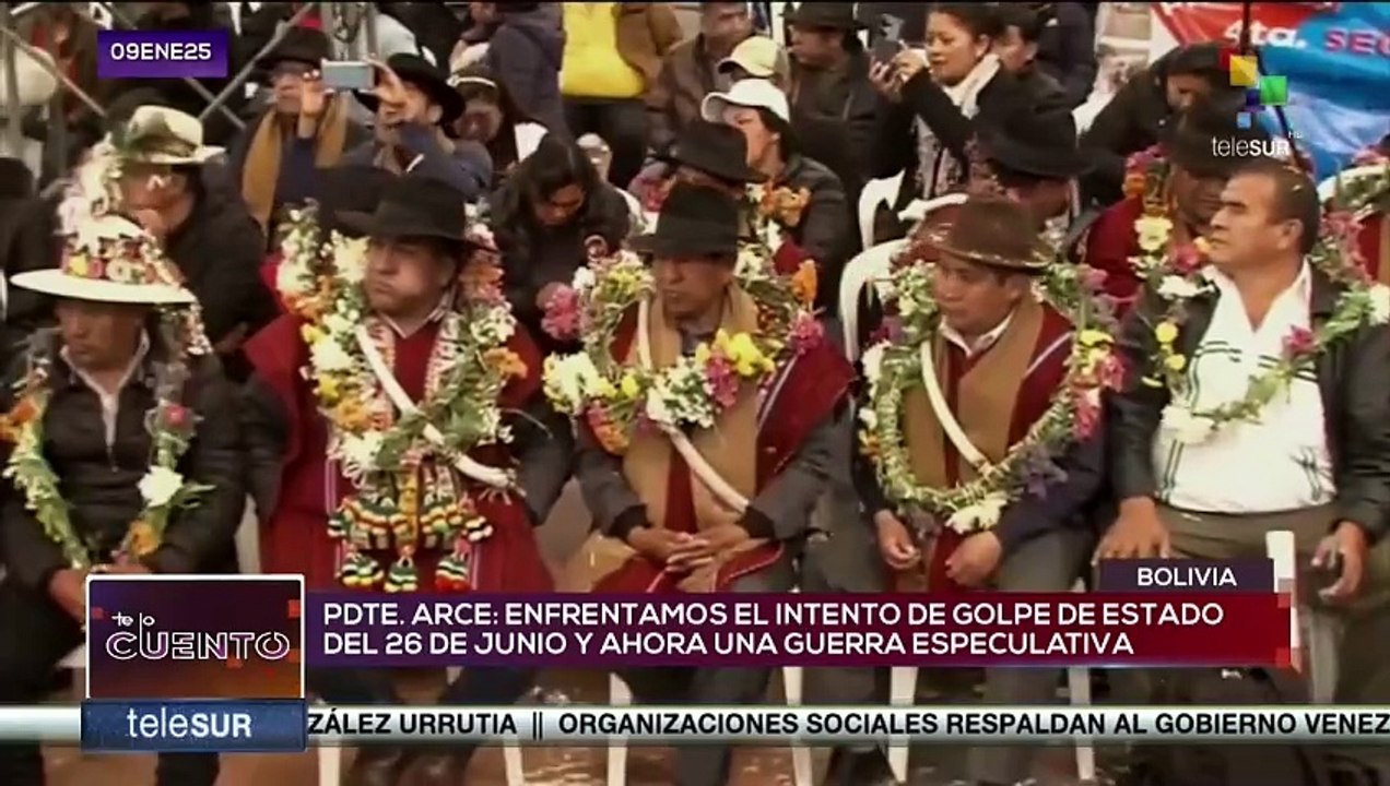 Pdte. de Bolivia denunció plan de boicot a la estabilidad económica del país