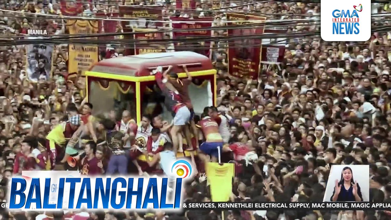 Mga deboto ng Poong Jesus Nazareno na hindi sumama sa Traslacion, matiyagang nag-abang sa mga ruta | Balitanghali