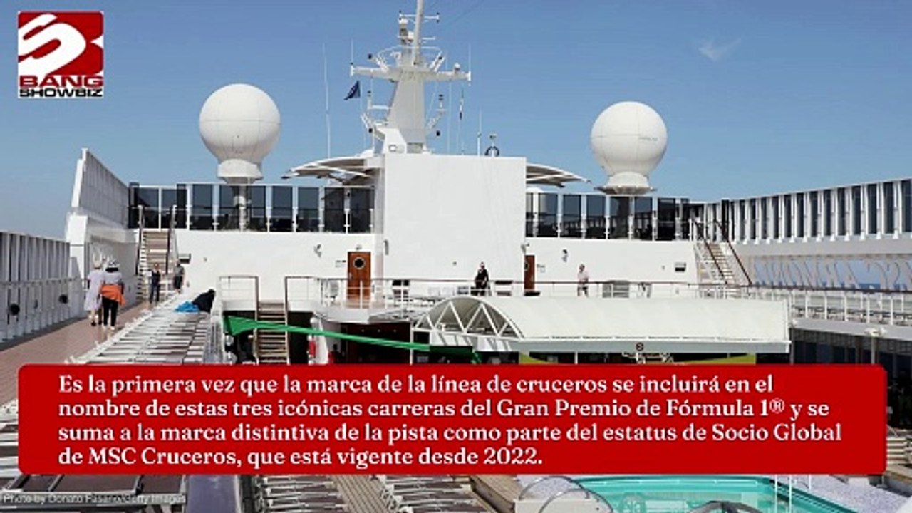 MSC Cruceros será el patrocinador principal de tres Grandes Premios de Fórmula 1 en 2025