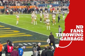 Notre Dame fans react to controversial pass interference call