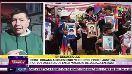 Org. sociales se movilizaron por los asesinados en la masacre de Juliaca