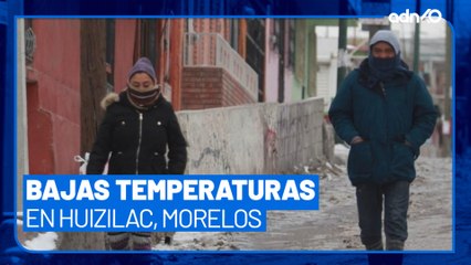 Continúan las bajas temperaturas en Huitzilac, Morelos,