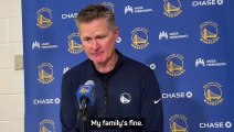 Steve Kerr opens up after losing childhood home in LA wildfires