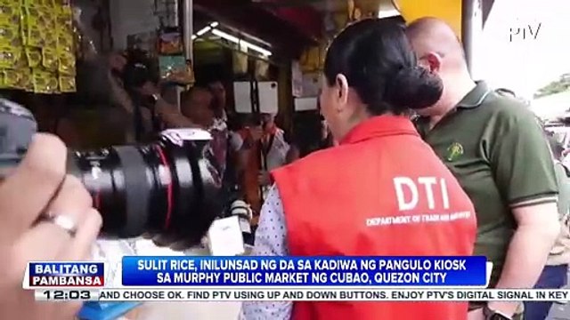 Sulit Rice, inilunsad ng D.A. sa Kadiwa ng Pangulo kiosk sa Murphy Public Market ng Cubao, Q.C.