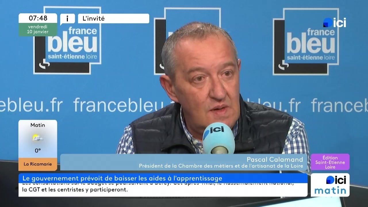 Apprentissage : Pascal Calamand, Président de la Chambre des métiers et de l'artisanat de la Loire