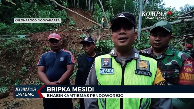 Hujan Deras, Tebing Setinggi 20 Meter Longsor