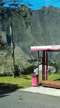 La route Cilaos en bus, île de la Réunion