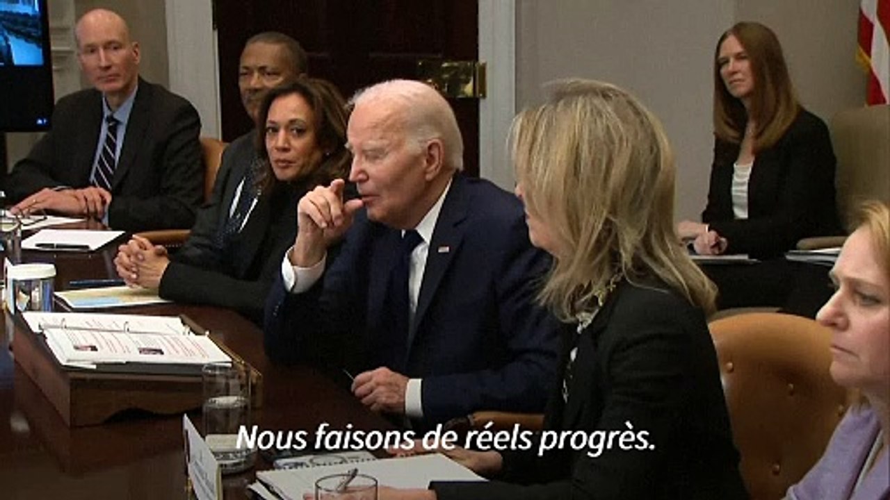 Biden évoque de "réels progrès" dans les négociations sur les otages à Gaza