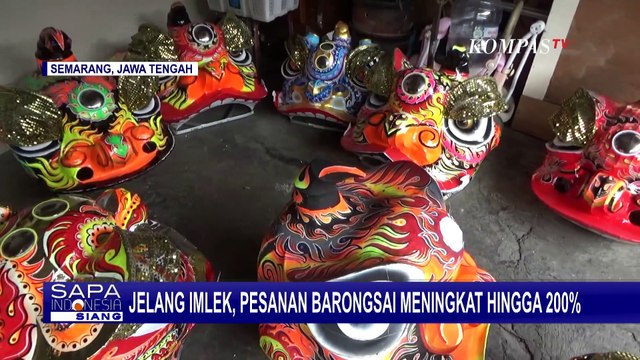 Jelang Imlek, Pesanan Barongsai di Semarang Meningkat hingga 200 Persen