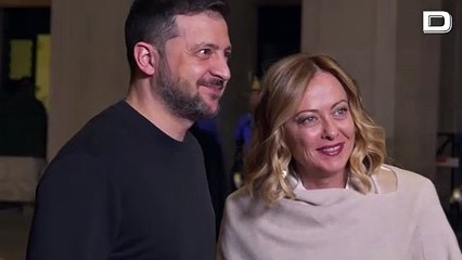 El presidente de Ucrania tiene un encuentro con la primera ministra de Italia durante su visita a Roma