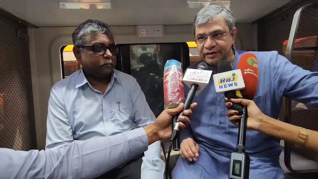 மத்திய ரயில்வே துறை அமைச்சர் அஸ்வினி வைஷ்ணவ் பேட்டி விஷுவல்