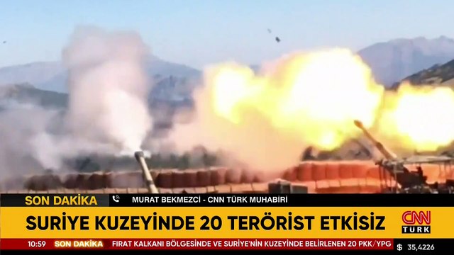 Son Dakika | Suriye'nin kuzeyinde 20 PKK/YPG'li terörist etkisiz! | Video Haber