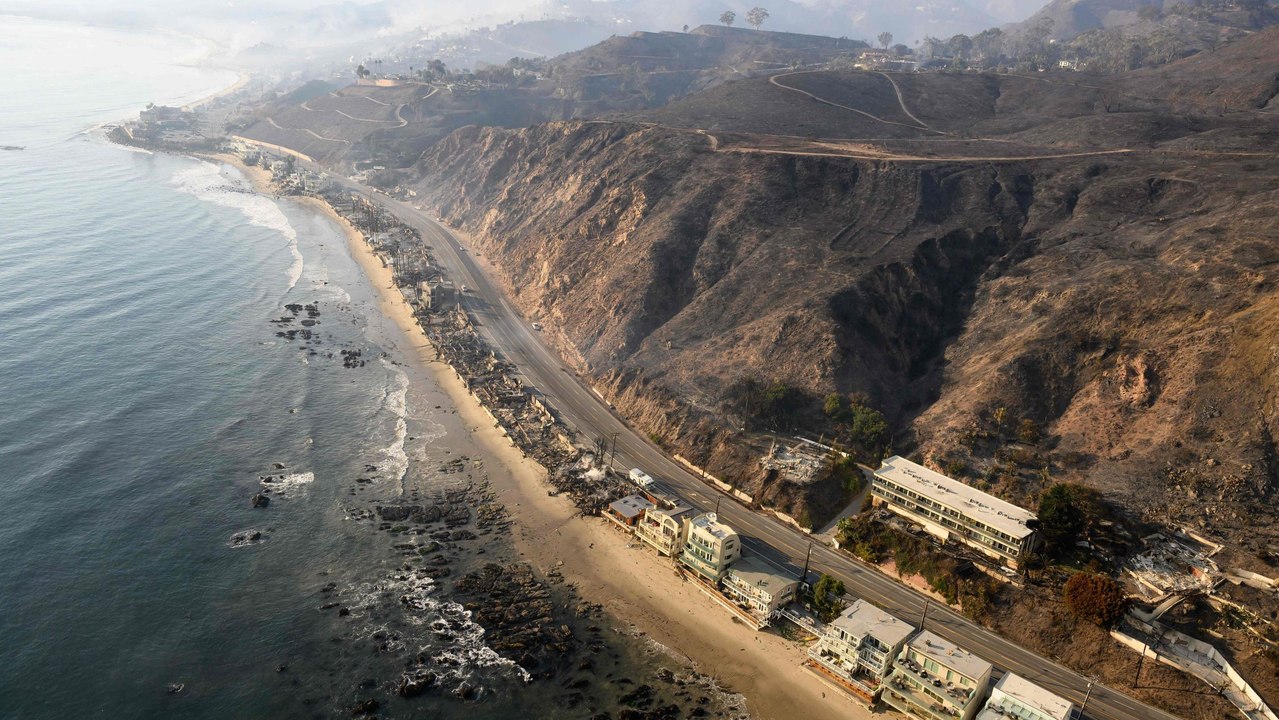 Die Brandkatastrophe in Kalifornien aus der Luft