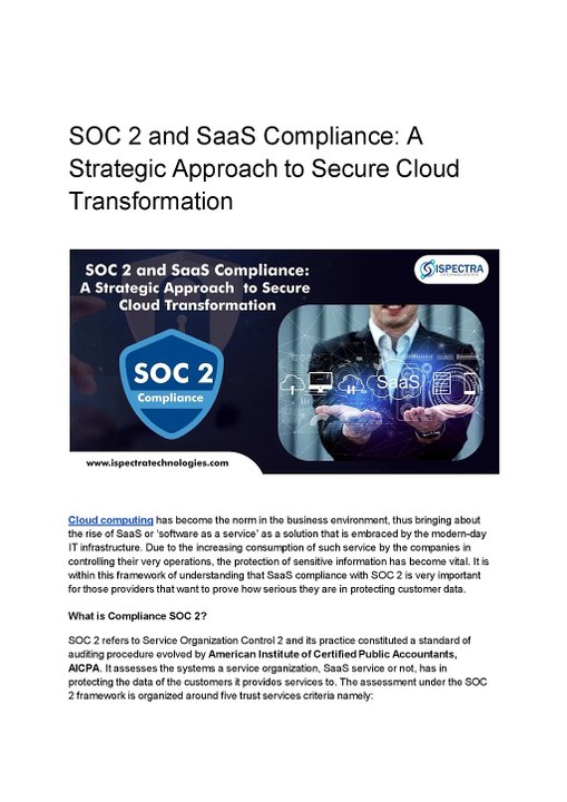 SOC 2 and SaaS Compliance_ A Strategic Approach to Secure Cloud Transformation