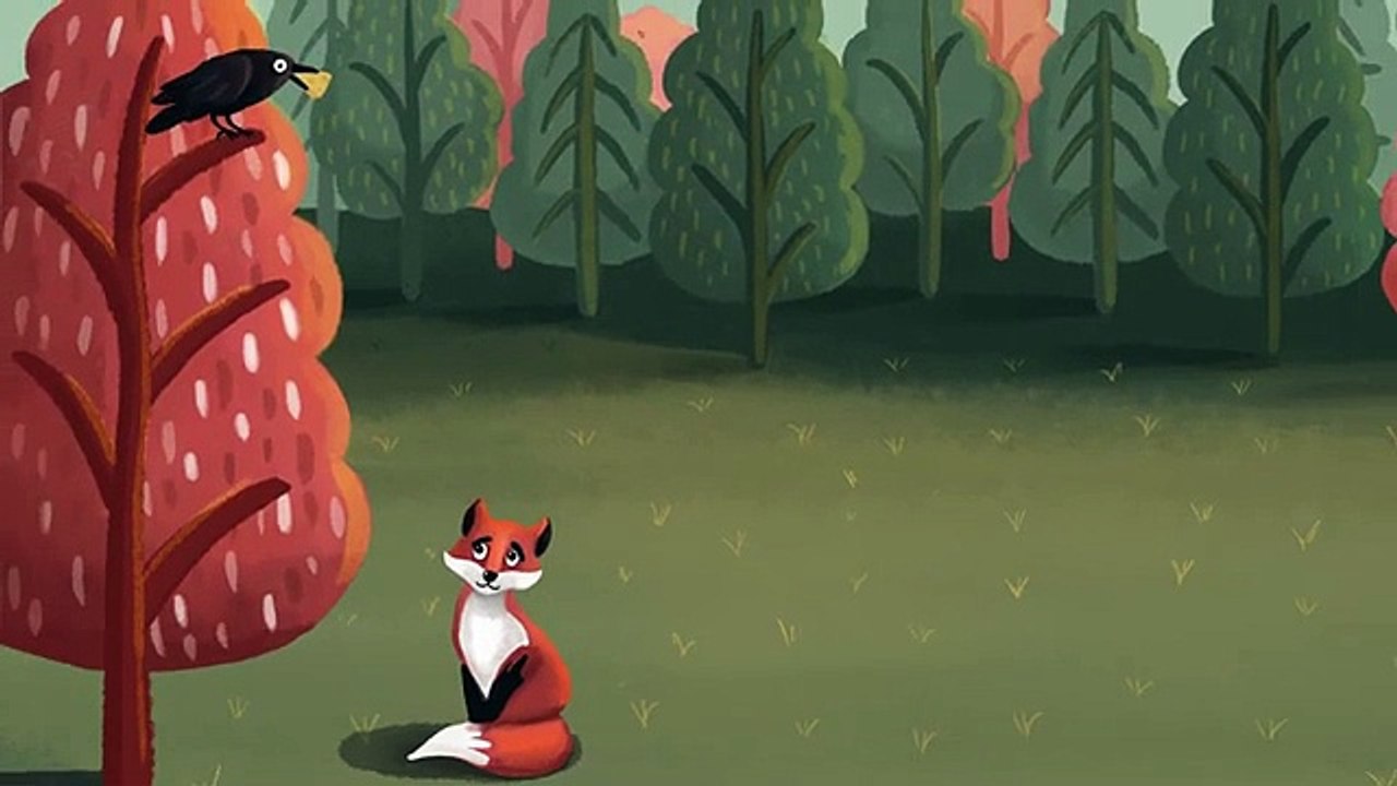 The Fox and the Crow - Kids English Story, Story for Children, Bedtime Story