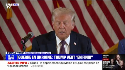 "C'est une guerre qui n'aurait jamais eu lieu si j'avais été président": Donald Trump veut mettre fin à la guerre en Ukraine "aussi vite que possible"
