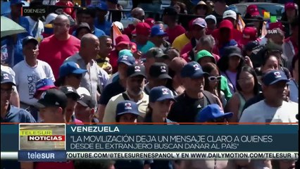 Venezuela registró una multitudinaria marcha en apoyo a Nicolás Maduro