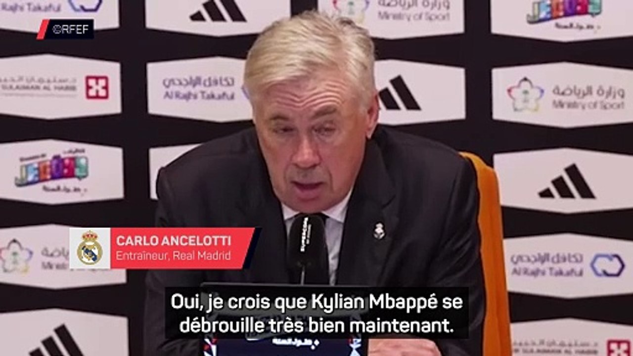 Ancelotti ne sait pas quel est le "meilleur niveau" de Mbappé
