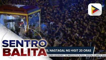 #Traslacion2025 na nagtagal ng higit 20 oras, pangkalahatang naging mapayapa; ilang lubid ng andas, naputol sa prusisyon