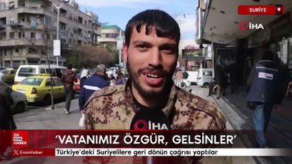 Türkiye'deki Suriyelilere geri dönün çağrısı: Vatanımız özgür, gelin