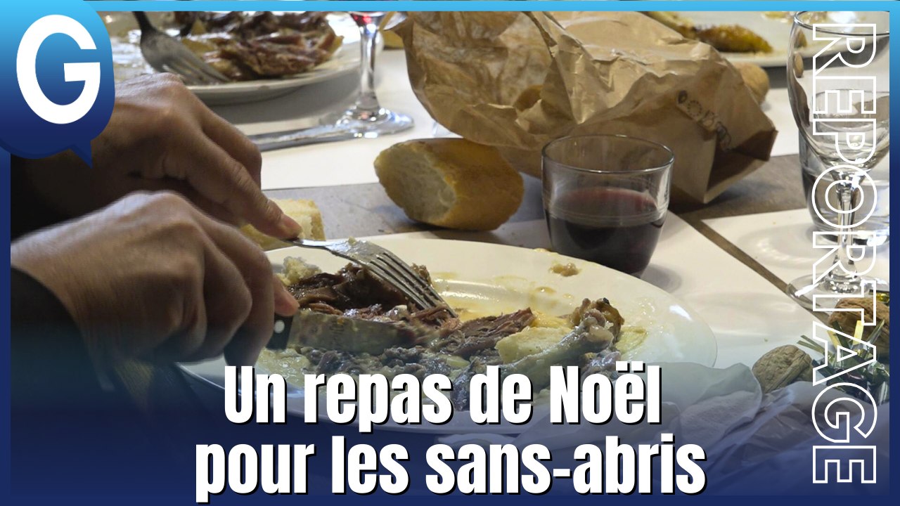 Reportage - Un repas de Noël au restaurant Ici Grenoble pour les SDF !