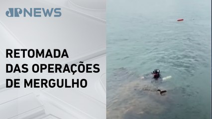 Marinha retoma buscas por vítimas da queda de ponte sobre rio Tocantins
