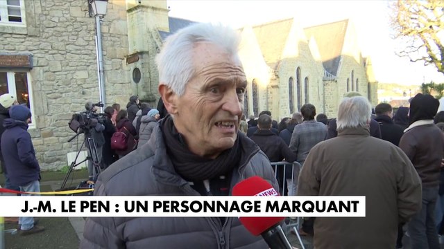 René témoigne en direct des obsèques de Jean-Marie Le Pen
