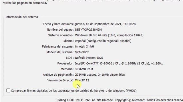 Como saber que directx tiene mi pc y hasta cual soporta en Windows 10 / 8 / 7 2024