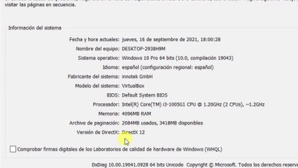 Como saber que directx tiene mi pc y hasta cual soporta en Windows 10 / 8 / 7 2024