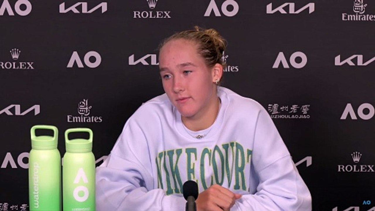 Tennis - Australian Open 2025 - Mirra Andreeva : "When I see how other players play, like Sinner, Alcaraz or even Aryna, I also wanted to add something to my game"