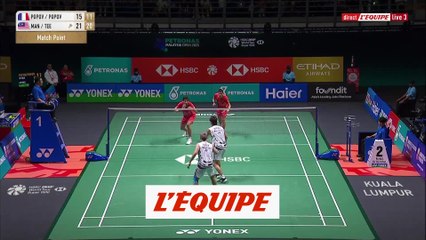 Les frères Popov éliminés en quart de finale - Badminton - Open de Malaisie