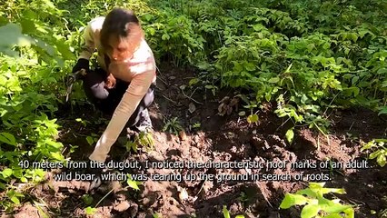 SOLO GIRLs bushcraft in a dugout  CAMP sauna and fishing ASMR