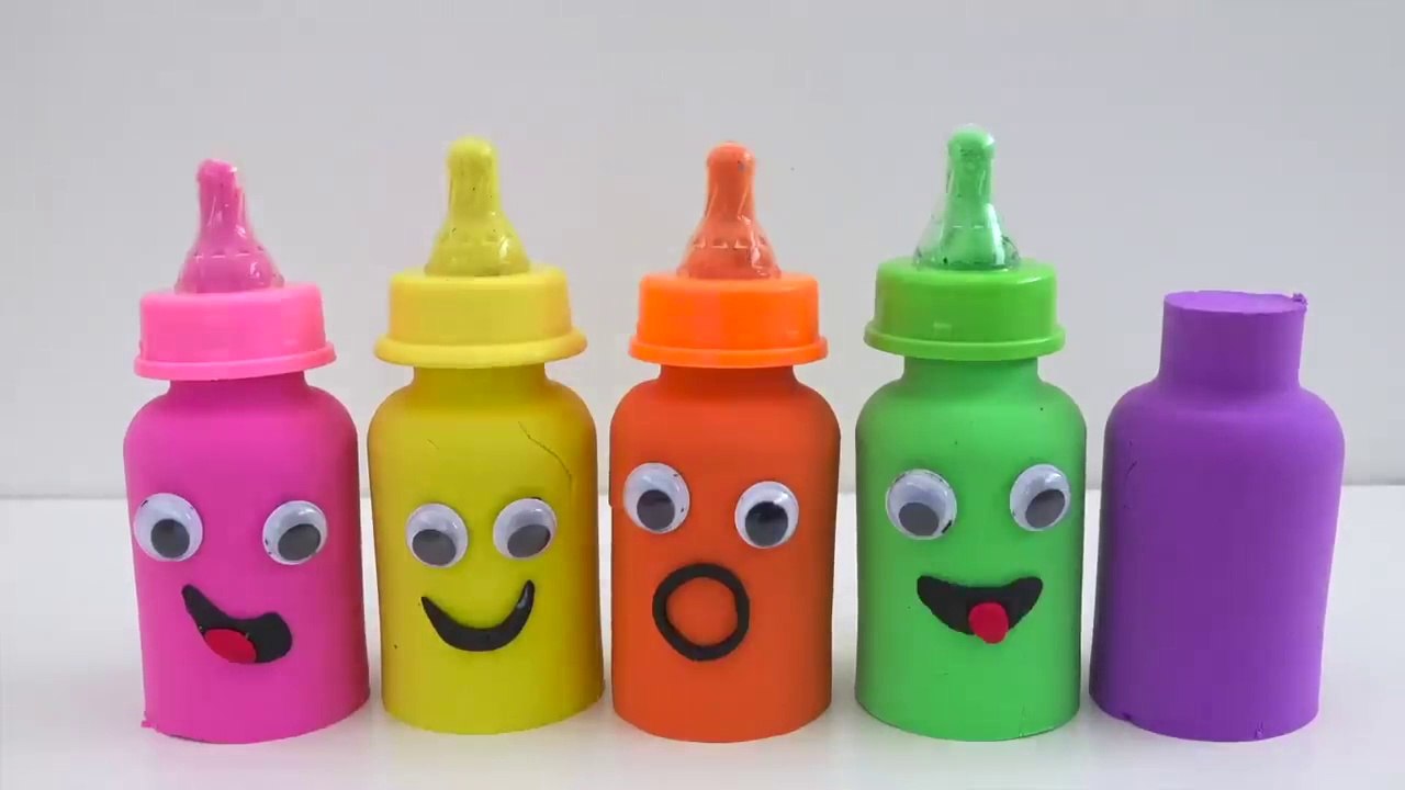 Colourful toys and feeding Bottles with nicely Face 🐰