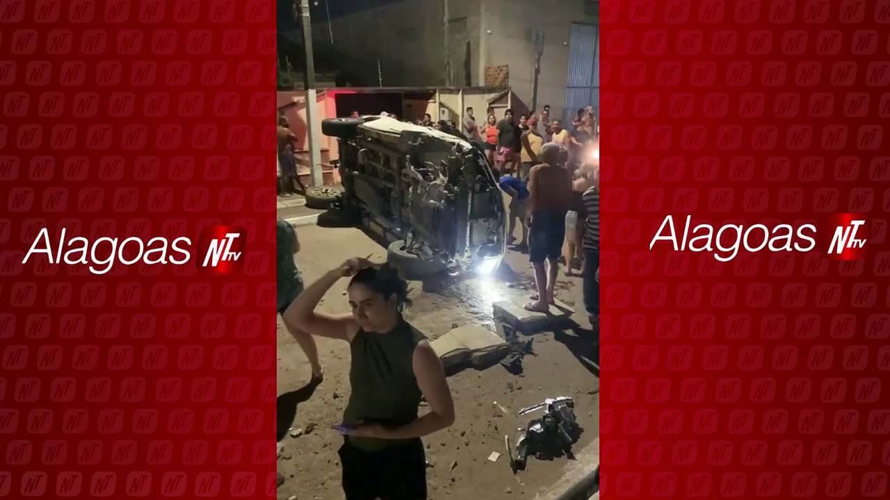 Acidente em Arapiraca: Jovem capota caminhonete e foge do local