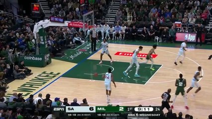 Milwaukee Bucks  Vs San Antonio Spurs Full Match Highlights 09-01-2025