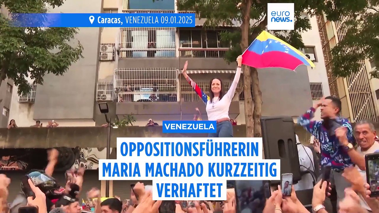 Venezuela: Oppositionsführerin Maria Machado nach Protesten in Caracas kurzzeitig verhaftet